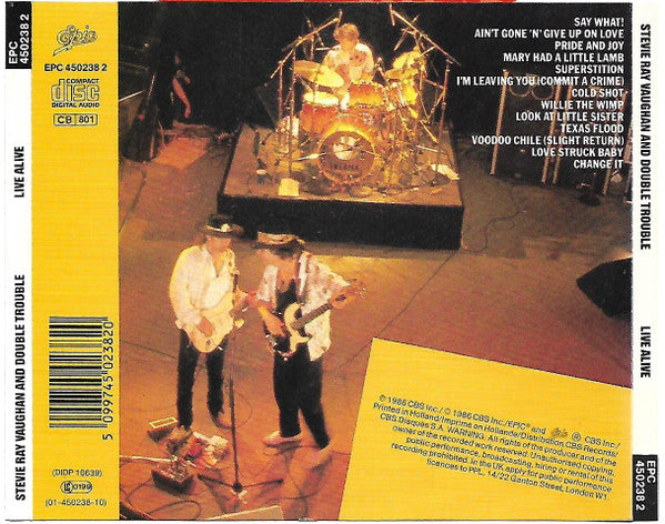 Stevie Ray Vaughan And Double Trouble* : Live Alive (CD, Album)