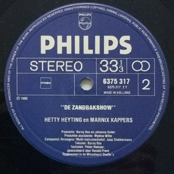 Hetty Heyting En  Marnix Kappers : De Zandbakshow (LP, Album)