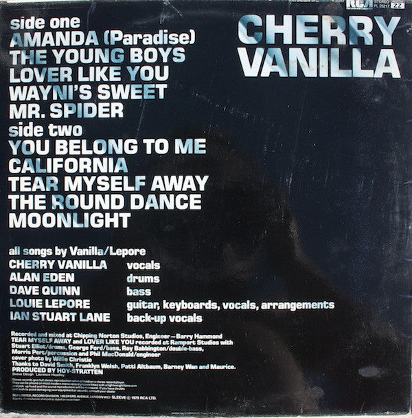 Cherry Vanilla : Venus D'Vinyl (LP, Album)