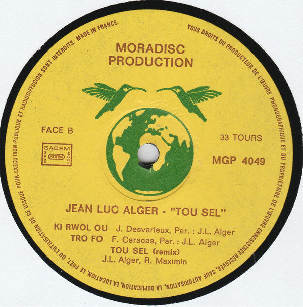 Jean Luc Alger* : Tou Sel (LP)