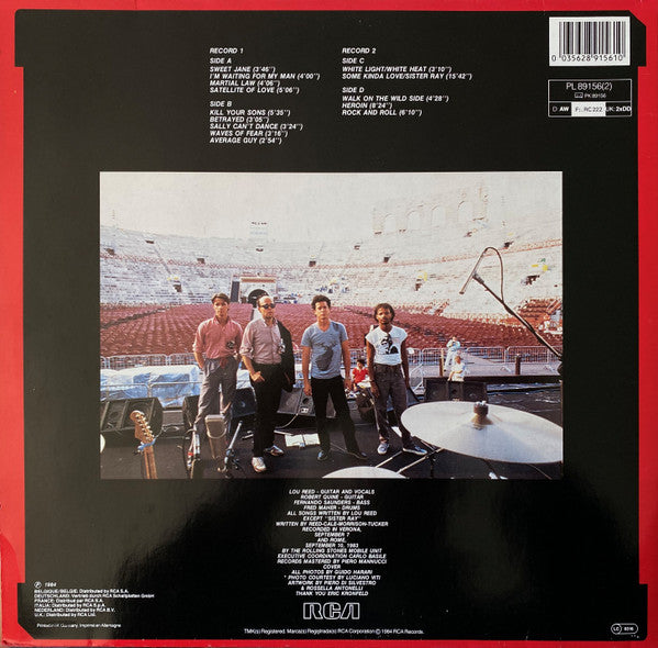 Lou Reed : Live In Italy (2xLP, Album, Gat)