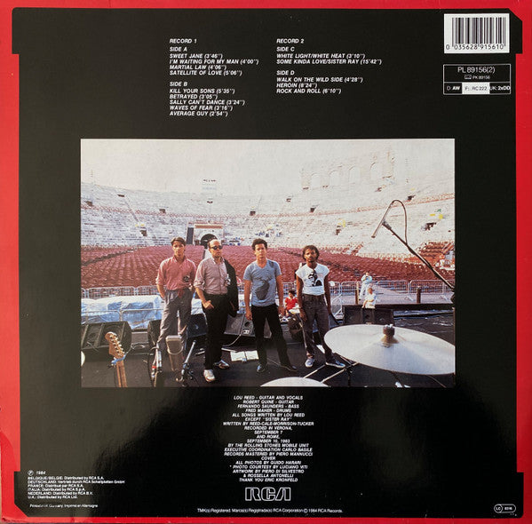 Lou Reed : Live In Italy (2xLP, Album, Gat)