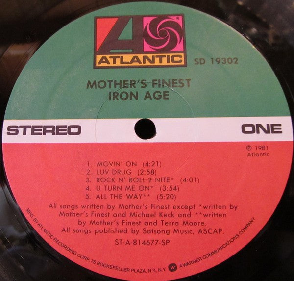 Mother's Finest - Iron Age (LP, Album, SP ) - De Platen Aap – Vinylwinkel in Brielle & online webshop voor muziekliefhebbers