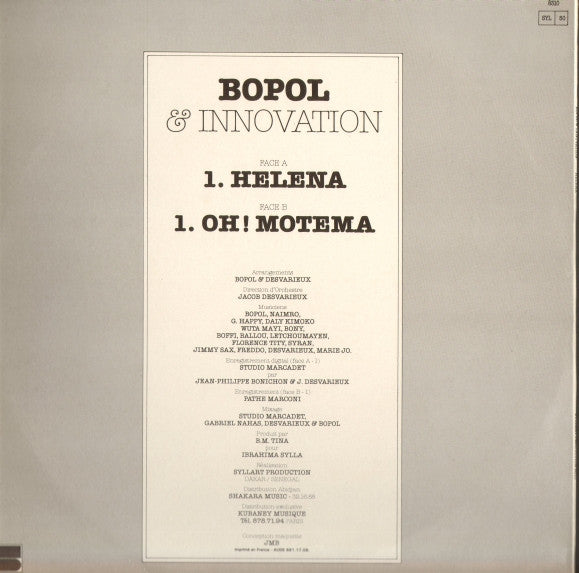 Bopol* & Innovation (2) : Helena (12")