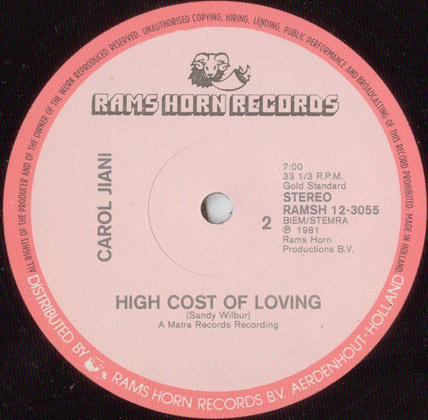 Carol Jiani : Hit 'N Run Lover (A Special Moby Mix Disco R.E.M.I.X) (12")