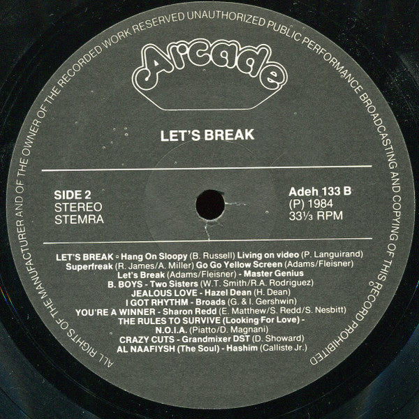 Various : Let's Break (LP, Album, Comp)