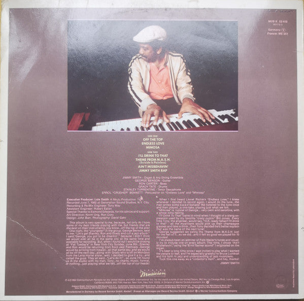 Jimmy Smith : Off The Top (LP, Album)