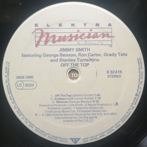 Jimmy Smith : Off The Top (LP, Album)