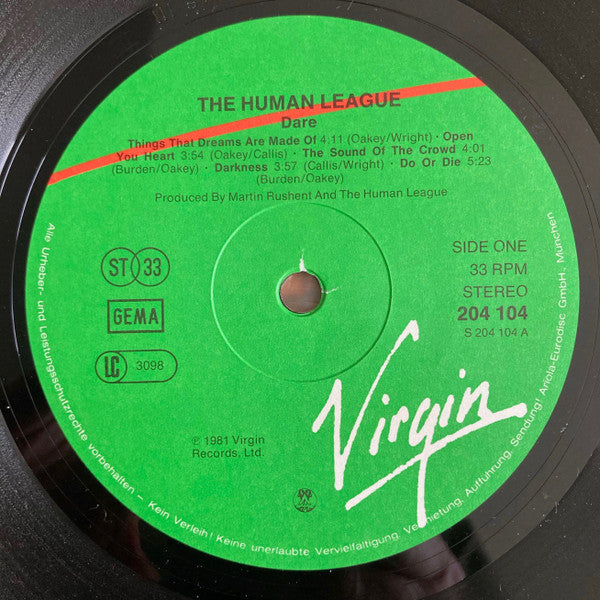 The Human League : Dare! (LP, Album)