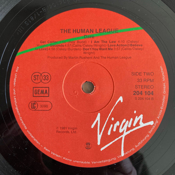 The Human League : Dare! (LP, Album)