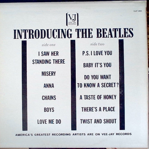 The Beatles - Introducing The Beatles (LP, Album, Mono, Unofficial, Bla) - De Platen Aap – Vinylwinkel in Brielle & online webshop voor muziekliefhebbers