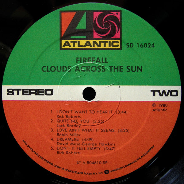 Firefall : Clouds Across The Sun (LP,Album,Stereo)