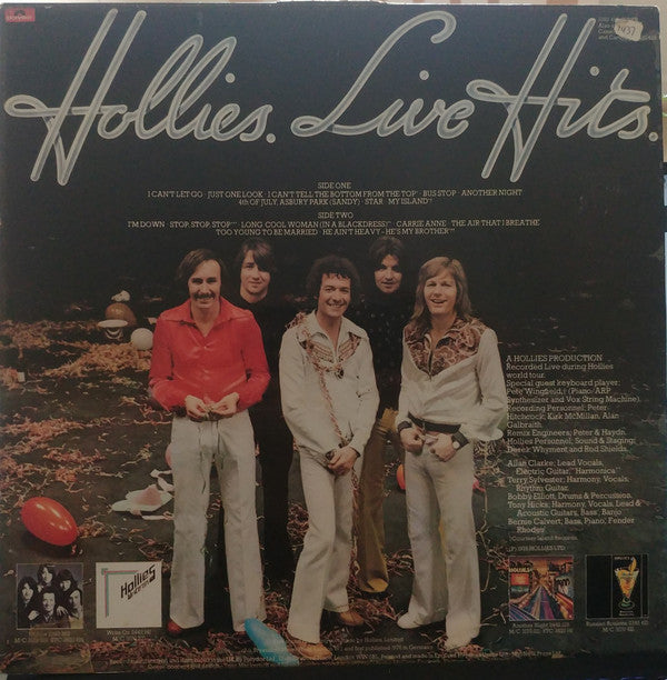 The Hollies : Hollies Live Hits (LP, Album)