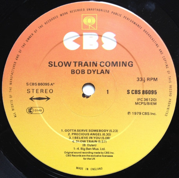 Bob Dylan - Slow Train Coming (LP, Album) - De Platen Aap – Vinylwinkel in Brielle & online webshop voor muziekliefhebbers