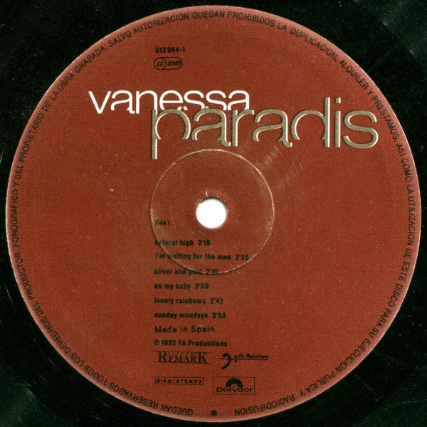 Vanessa Paradis : Vanessa Paradis (LP, Album)