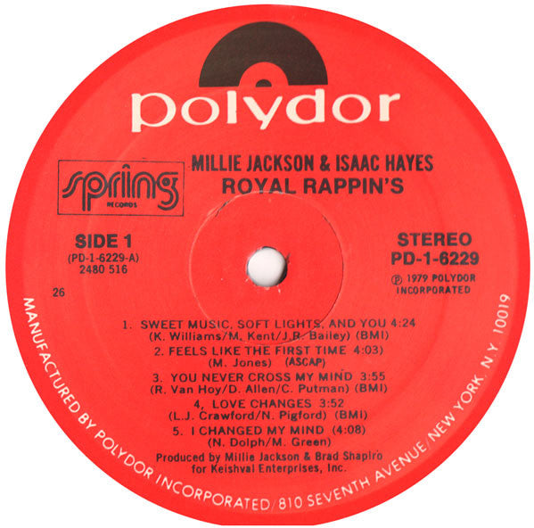 Millie Jackson & Isaac Hayes : Royal Rappin's (LP,Album,Stereo)