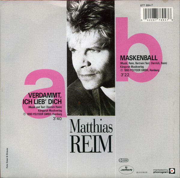 Matthias Reim : Verdammt, Ich Lieb' Dich (7", Single)