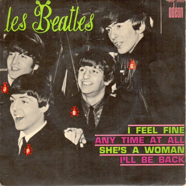 Les Beatles* : I Feel Fine (7", EP, Mono)