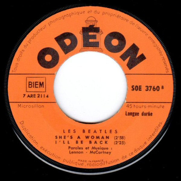 Les Beatles* : I Feel Fine (7", EP, Mono)