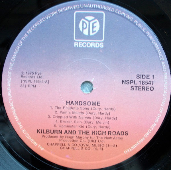 Kilburn And The High-Roads* : Handsome (LP, Album, RE)