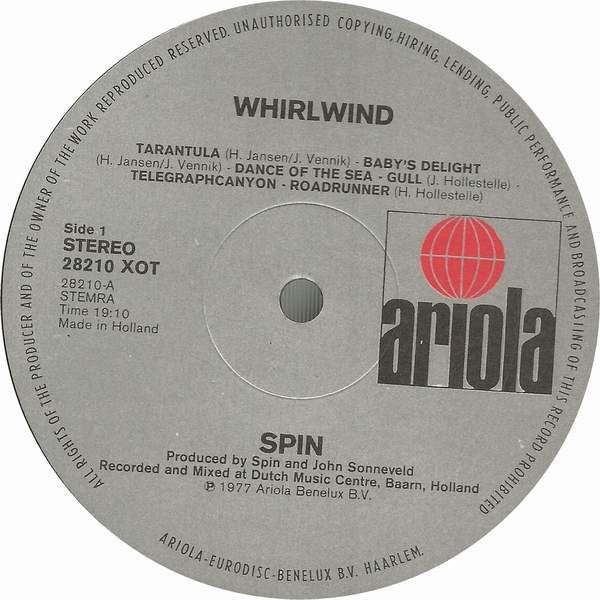 Spin (10) : Whirlwind (LP, Album)