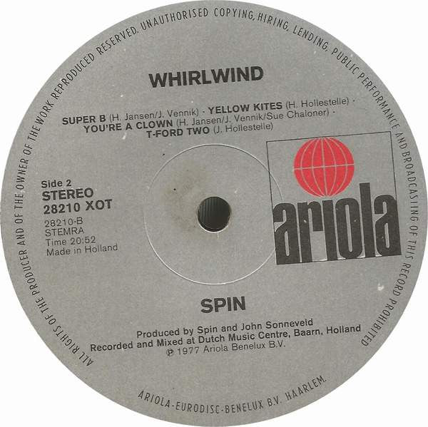 Spin (10) : Whirlwind (LP, Album)
