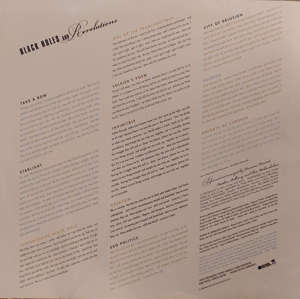 Muse - Black Holes And Revelations (LP, Album, RE) - De Platen Aap – Vinylwinkel in Brielle & online webshop voor muziekliefhebbers