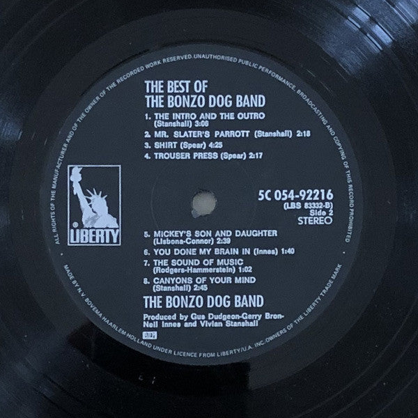 The Bonzo Dog Band* : The Best Of The Bonzo Dog Band (LP, Comp)