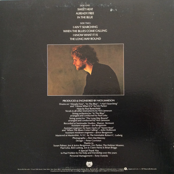 Nick Jameson : Already Free (LP, Album, Win)
