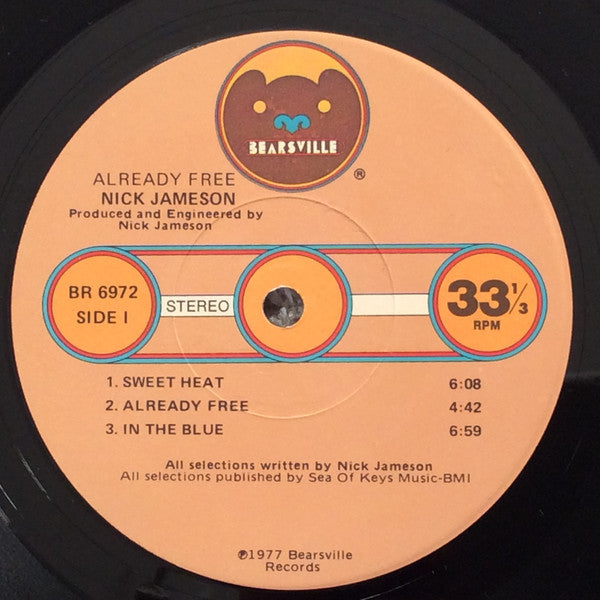 Nick Jameson : Already Free (LP, Album, Win)