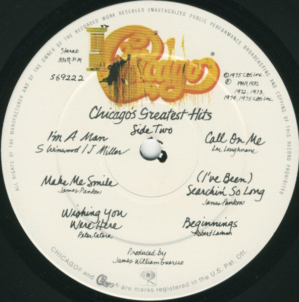 Chicago (2) : Chicago IX - Chicago's Greatest Hits (LP, Comp)