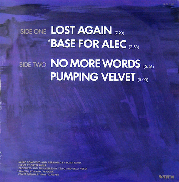 Yello : Lost Again (12",45 RPM,Single)
