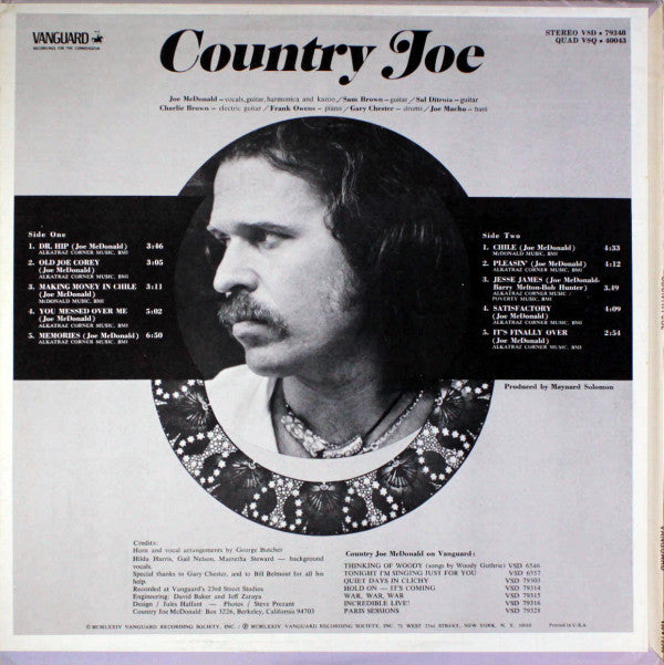 Country Joe McDonald : Country Joe (LP,Album)