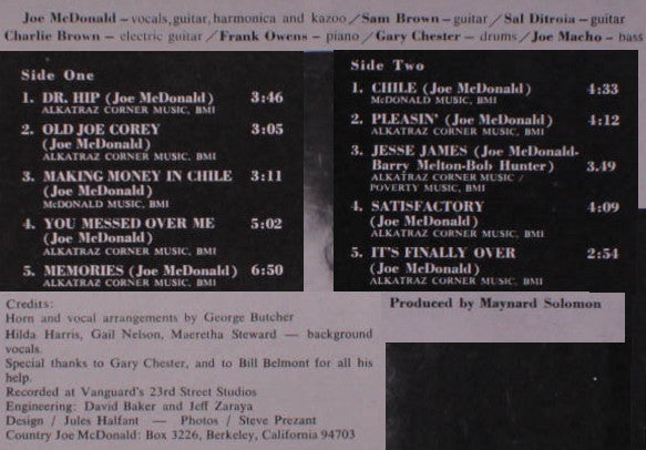 Country Joe McDonald : Country Joe (LP,Album)