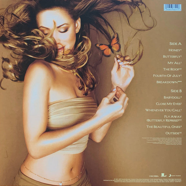 Mariah Carey - Butterfly (LP, Album, RE, RM) - De Platen Aap – Vinylwinkel in Brielle & online webshop voor muziekliefhebbers