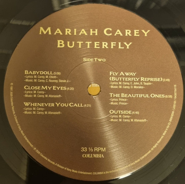 Mariah Carey - Butterfly (LP, Album, RE, RM) - De Platen Aap – Vinylwinkel in Brielle & online webshop voor muziekliefhebbers