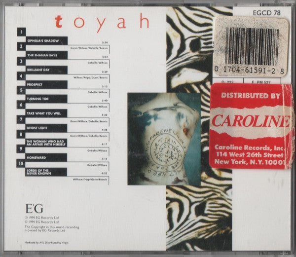 Toyah : Ophelia's Shadow (CD, Album)