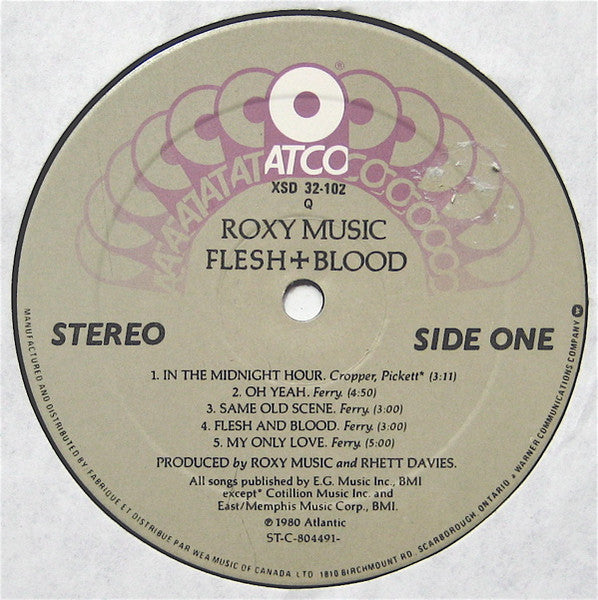 Roxy Music : Flesh + Blood (LP, Album, Qua)