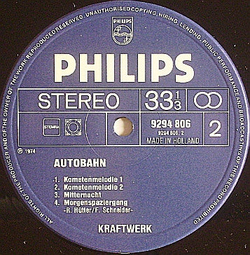 Kraftwerk : Autobahn (LP, Album, RE)