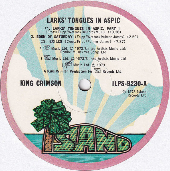 King Crimson : Larks' Tongues In Aspic (LP, Album)