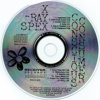 X-Ray Spex - Conscious Consumer (CD, Album) - De Platen Aap – Vinylwinkel in Brielle & online webshop voor muziekliefhebbers