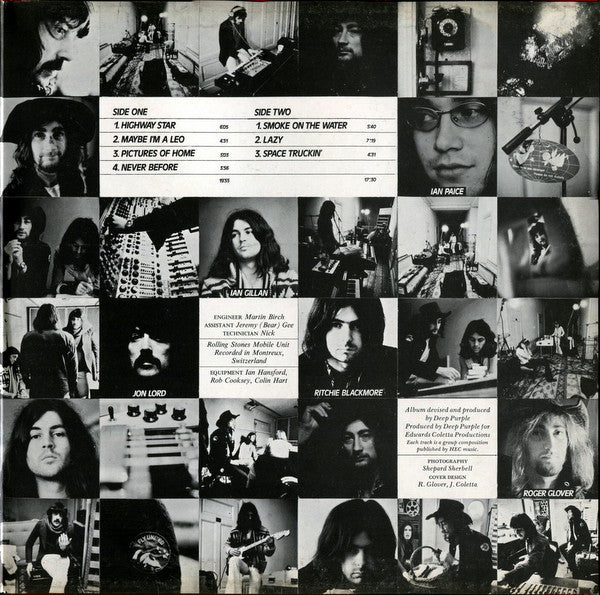 Deep Purple : Machine Head (LP, Album, Gat)