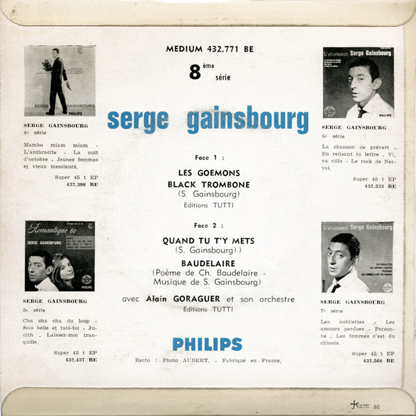 Serge Gainsbourg : Les Goémons (7", EP)