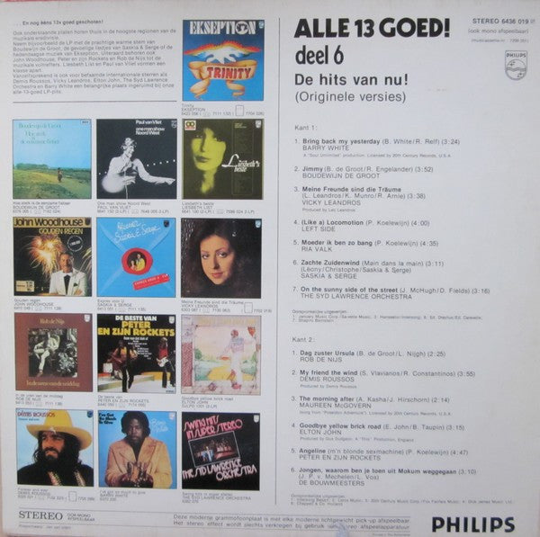 Various : Alle 13 Goed 6 (De Hits Van Nu) (LP, Comp)