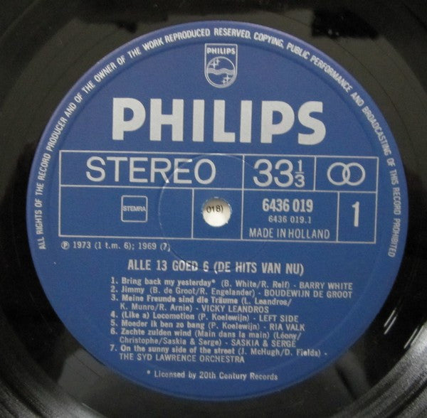 Various : Alle 13 Goed 6 (De Hits Van Nu) (LP, Comp)