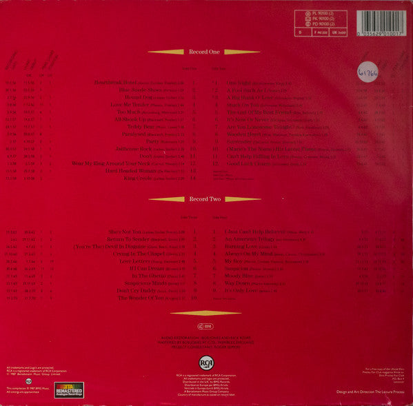 Elvis Presley : The All Time Greatest Hits (2xLP, Comp, Mono, RP)