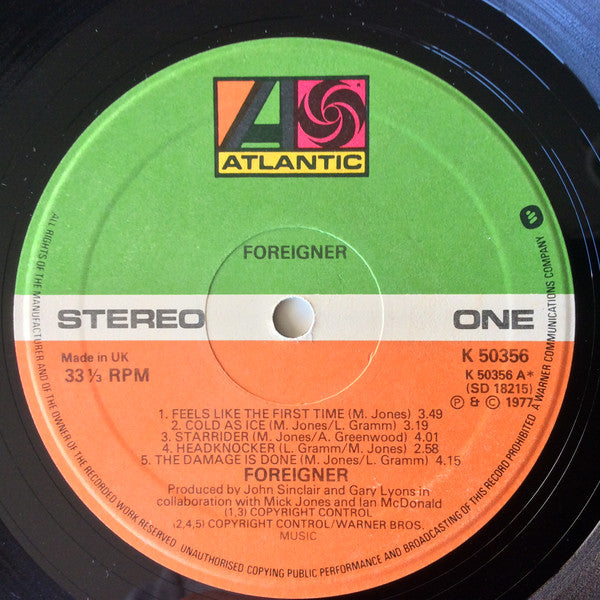 Foreigner : Foreigner (LP, Album)