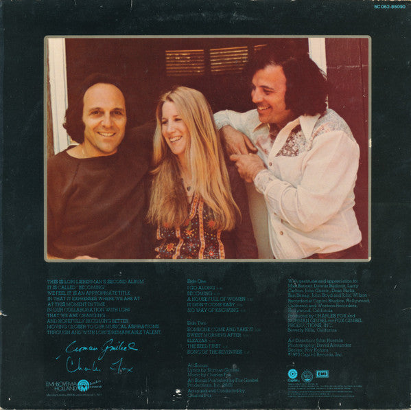 Lori Lieberman : Becoming (LP, RE)