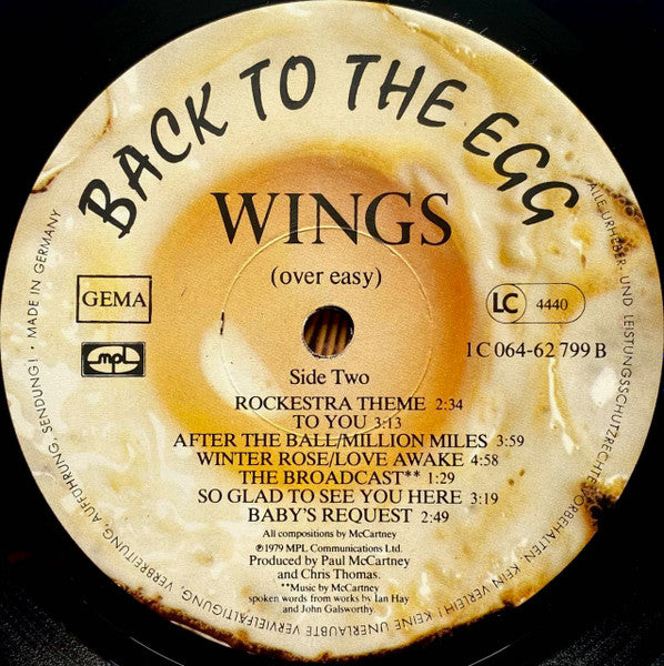 Wings (2) : Back To The Egg (LP,Album)
