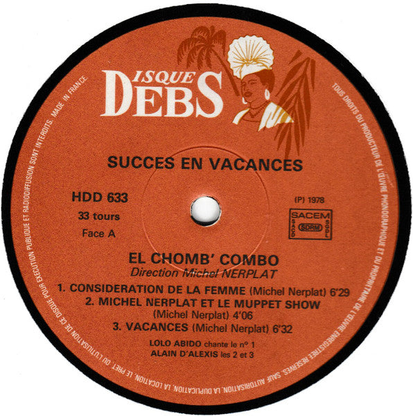 El Chomb' Combo ,directed by Michel Nerplat : Succes En Vacances (LP)